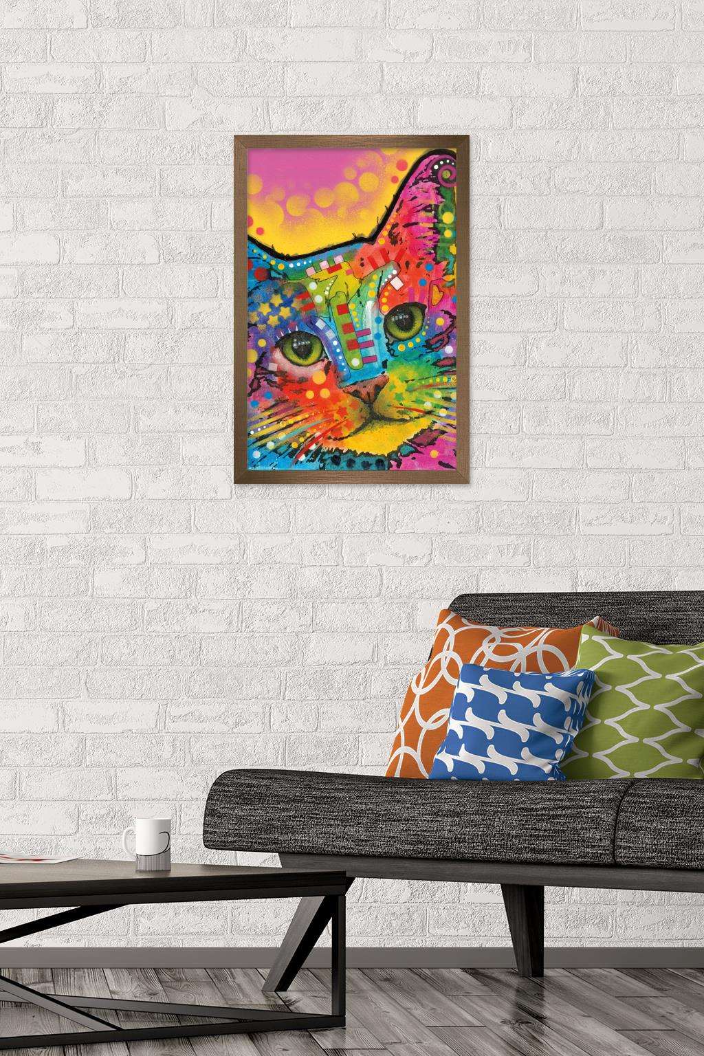 Dean Russo - Cat Wall Poster, 14.725" x 22.375", Framed