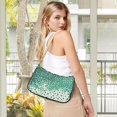 thumbnail image 5 of FORMRS Womens Shoulder Bag with Chain Strap Clutch Purse Cute Tote Handbag, Green and White Pattern, 5 of 7