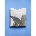 thumbnail image 3 of Majestic Butterfly I. Sweatshirt Women -Lily Liama Designs, Female Large, 3 of 4