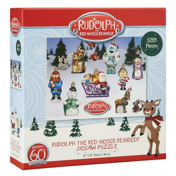 Old World Christmas Rudolph The Red-Nosed Reindeer Jigsaw Puzzle, 500 Pieces, 24 x 18"