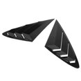 thumbnail image 3 of Cubierta para rejilla de ventilación de aire, 2 piezas, color negro brillante, moldura para rejilla de ventilación de ventana lateral, compacta y liviana, 3 of 9