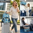 thumbnail image 6 of JIALIOU 14" Laptop Backpack Waterproof Airline Approved Stylish Casual Daypack for Travel Business College Work, Sea Islands Fish Ship, 6 of 8