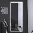 thumbnail image 5 of Dovelina 63"x16" Frameless Led Mirror Full Length Mirror Flat Floor / Wall Mirror With Light, Silver, 5 of 11