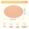 thumbnail image 2 of Leather Oval Bow Placemats, Washable Table Placemats, Pink, 2 of 7