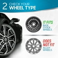 thumbnail image 3 of BDK 16 Inch Hubcaps Set of 4 – OEM Replacement Snap-On Wheel Rim Covers - Universal Fit Car Wheel Cover for Cars, Trucks, SUV, Vans Durable ABS Black & Silver 10-Spoke Hub-Cap Car Accessories Exterio, 3 of 8