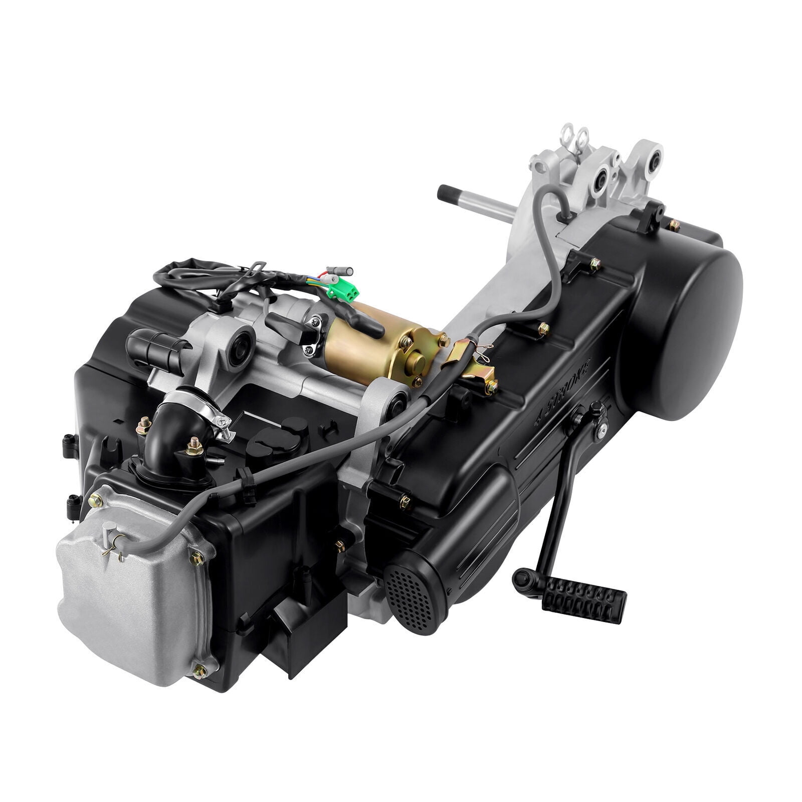 SHZICMY Complete Engine 4-Stroke 150CC GY6 Scooter ATV Go-Kart Motor CVT 11" Long Case