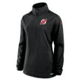 thumbnail image 2 of Women's Fanatics  Black New Jersey Devils Authentic Pro Rink Lightweight Quarter-Zip Pullover Top, 2 of 3
