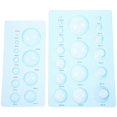 thumbnail image 1 of 2pcs Plastic Clay Making Tools DIY Clay Crafts Tool Half Ball Mini Clay Craft Molds, 1 of 4