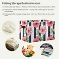 thumbnail image 6 of GZHJMY Collapsible Storage Basket Red Spent on Black and White Stripes Rectangular Storage Bins Baskets Toys Storage Bins with Handles for Bedroom Home Office 2PCS, 6 of 7