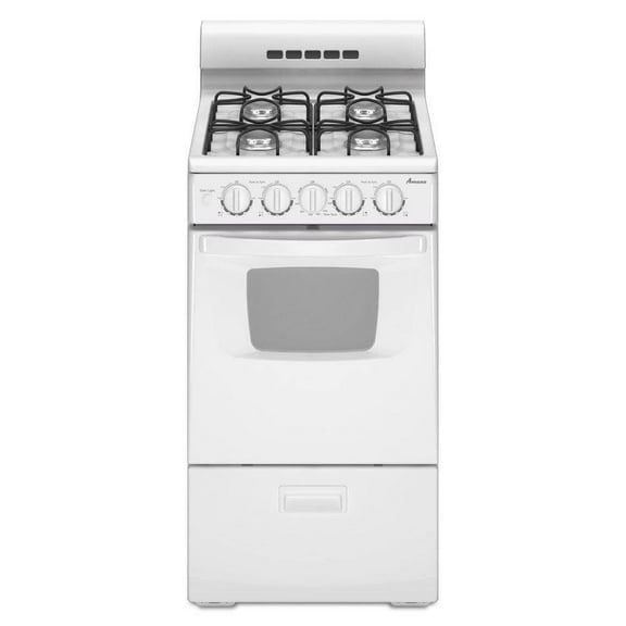 AMANA AGG222VDW 20" free standing gas range