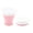 Pink, variant on Portable Silicone Folding Water Cup 200/350ml Heat Resistant Telescopic Collapsible Foldable Mug With Lid For Travel Camping