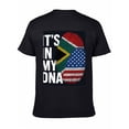 thumbnail image 6 of T-shirt South African Fingerprints  Soft Cotton Adult Heat-Transfer Graphic T-Shirt - 180g Breathable Fabric, Unisex Summer Casual Wear with Durable Heat-Printed Design, 6 of 10