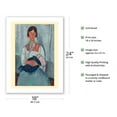 thumbnail image 2 of Roma Gypsy Woman with Baby - From an Original Color Painting by Amedeo Modigliani c.1919 - Bamboo Fine Art 290gsm Paper Print (Unframed) 18x24in, 2 of 4