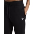 thumbnail image 5 of Pantalón deportivo Reebok Cozy Classic de forro polar de algodón y poliéster negro para mujer, 5 of 5