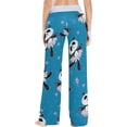 thumbnail image 4 of FREEAMG Women Pajama Pants Lounge Pants Long Stretch Comfy Sleepwear Pandas Ballerinas Dance, 4 of 7