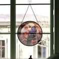 thumbnail image 3 of Customized Midnight Stained Glass Window Hangings, Midnight Colorful Glass Panel Pretty Gifts, Midnight Decoration for Home Garden Christmas 3QAF5Q, 3 of 5