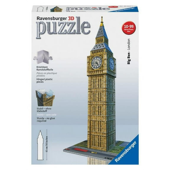 Ravensburger - 3D Puzzle - Big Ben London - 216 Piece - Jigsaw Puzzle