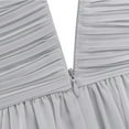 thumbnail image 5 of YONGHS Kids Girls Junior Bridesmaid Chiffon Dress Wedding Pageant Party Maxi Gown 4-16 Gray 10, 5 of 5