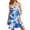 10#m Blue, variant on Dresses for Women Strapless Tropical Print Dress Cool Flowy Sleeveless Mini Dress Lightweight and Breathable Beach Sundresses Dark Blue L