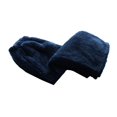 thumbnail image 3 of SWSMCLT Men's Furry Fleece Fuzzy Pajama Pants Loose Cigarette Basic Cold Weather Lounge Pants Autumn Loungewear Baggy Navy Medium-Large, 3 of 4