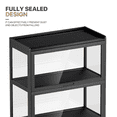 thumbnail image 6 of MoNiBloom Modern 68" 5-Tier Transparent Display Cabinet with Acrylic Flip Door, Curio Cabinet Collection Display Case, Floor Standing Showcase Bookshelf for Living Room Bedroom Home Office, Black, 6 of 10