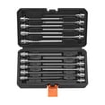 thumbnail image 1 of VEVOR Extra Long Allen Hex Bit Socket Set 18-Piece 3/8 inch Drive S2 Alloy Steel Cr-V, 1 of 9