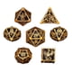 thumbnail image 1 of 7 piezas de dados poliédricos para juegos de rol y fiestas. Bronce Claro, 1 of 9