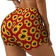 thumbnail image 1 of Fotbe Sunflowers On Red Shorts Sin Costuras – Shorts Deportivos de Cintura Alta para Mujer, Elásticos para Gimnasio, Yoga, Running o Ciclismo-Medium, 1 of 8