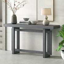Harper & Bright Designs Wood Narrow Console Table , Extra Long Entryway Table for Hallway and Entryway , Dawn Grey