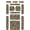 Brown, variant on Anywhere Zen Strips for Anxiety Relief and Focus, 13 Assorted Sized Sensory Strips, Sandy Texture, Leaves, Tactile Fidget