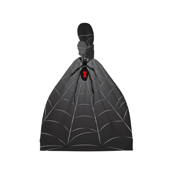 Rocae Black Spider On Web for Baby Hats 0-6 Months Beanies for Babies