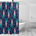 thumbnail image 2 of Coolnut Shower Curtains Mermaids Wreath Polyester Waterproof Bath Curtain for Bathroom Kids Bathroom Decor 72 x 72 Inches, 2 of 5