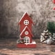 thumbnail image 3 of Casa de Navidad Pueblo Luces LED Edificios de madera en miniatura Casa de Navidad Escena de nieve Decoraciones de escritorio Figuras para EstiloA 16x13x30cm Soledad Casa de pueblo, 3 of 7