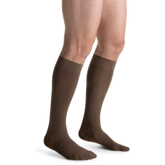 Jobst For Men Ambition 20-30 Knee High Compression Stockings w/Softfit Technology Brown 2 Long