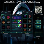 Luxbird Halloween Party LED Mask Masquerade,with Lights Up, Gesture Change, Bluetooth Programmable for Christmas,Dancing