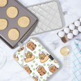 thumbnail image 6 of Capybara Cucumber Pattern Pot Holder Set 2 Piece Non-Slip Oven Hot Pads Heat Resistant Durable 7x9.8in, 6 of 7