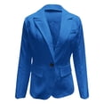 thumbnail image 4 of Zshosam Blazers for Women,Womens Casual Suit Collar Blazer Business Open Front Work Office Jacket Cardigan(Blue,L), 4 of 5
