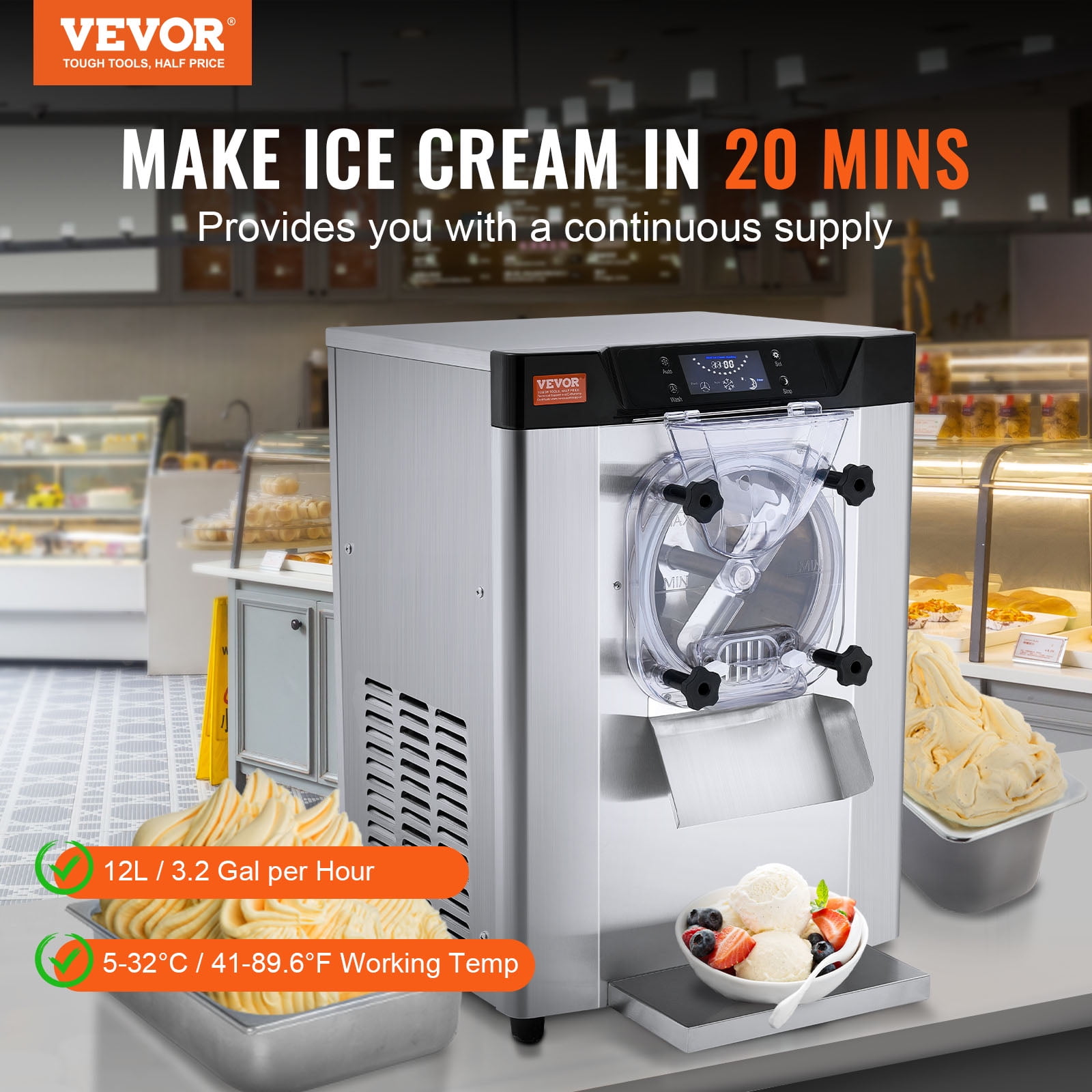 VEVOR Commercial Hard Ice Cream Machine Nigeria Ubuy
