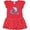Red and Polka Dot, variant on Inktastic Fourth of July Shark Surfing Girls Baby Dress