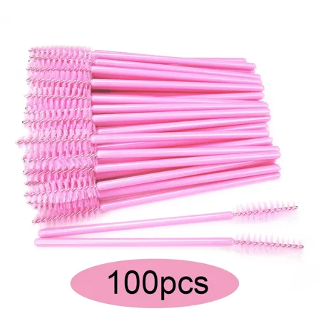 50/100/300/500pcs Eyebrow Eyelash Brushes Eyelash Spoolies Mascara Wands Applicator for Eyelash Extension Makeup Tool