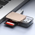 thumbnail image 3 of Lector de tarjetas USB Lector de tarjetas Micro SD de aleación de zinc para Macbook Smartphone PC Laptop, 3 of 5