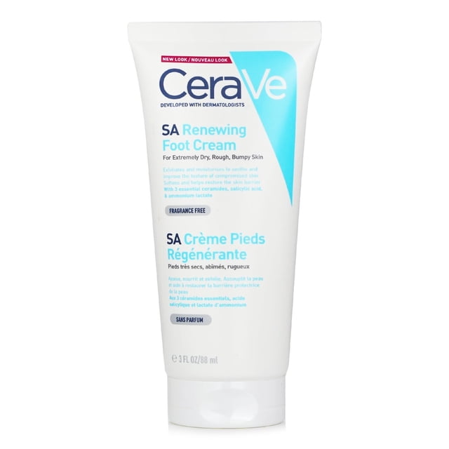 Crema para pies CeraVe SA Renewing 88 ml con ácido salicílico