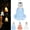 a, variant on Solar Tulip Outdoor String Lights, Solar Powered Tulip Fairy String Lights, Waterproof LED Hanging Flower Decorative Lights for Patio Backyard Garden Camping Indoor Outdoor Decors (b, White Light)