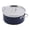 White, variant on Bon Chef 60302BLACK 9.37 in. dia. Country French Two Tone Stainless Steel 4 quart Pot with Cover & 2 Round Handles - Black