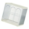 thumbnail image 2 of Organizador de almacenamiento de tazas de escritorio de plástico transparente para agua, café, tazas, gabinete, caja, blanco lechoso, 2 of 12