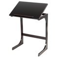 thumbnail image 1 of Costway Plateau TV Réglable en Forme de C, Table d'Appoint pour Sofa/canapé, Bureau pour Portable avec Dessus Inclinable, Bambou, 1 of 10