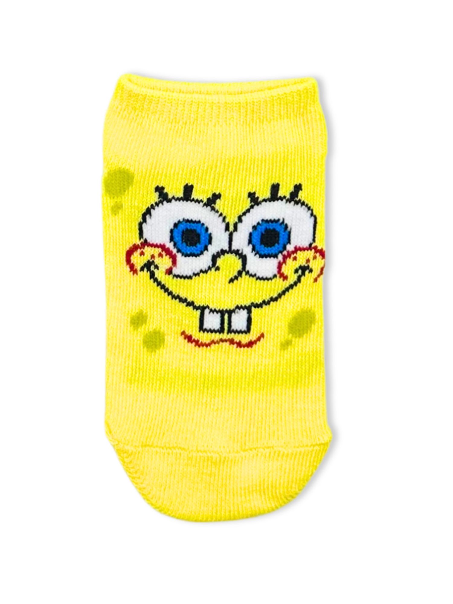 SpongeBob SquarePants Boys No-Show Socks, 6-Pack, Sizes S/M-M/L