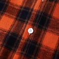 thumbnail image 3 of Mens Plaid Flannel Hoodie Jacket Long Sleeve Casual Button Up Quilted Buffalo Sweatshirt Top Thermal Fall Winter Outwear, 3 of 6
