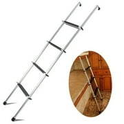 HECASA  60" Bunk Ladder for RV Mount Boarding Ladder Dorm Loft  RV Ladders with Hook & Rubber Foot Pads (4 Step Ladder)