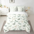 thumbnail image 2 of Manfei Watercolor Dinosaur Bedding Comforter Set 7pcs, Cartoon Wild Animal Full Bedding Set, Kawaii Dino Fitted Sheet Flat Sheet, Breathable Home Decor, 2 of 8